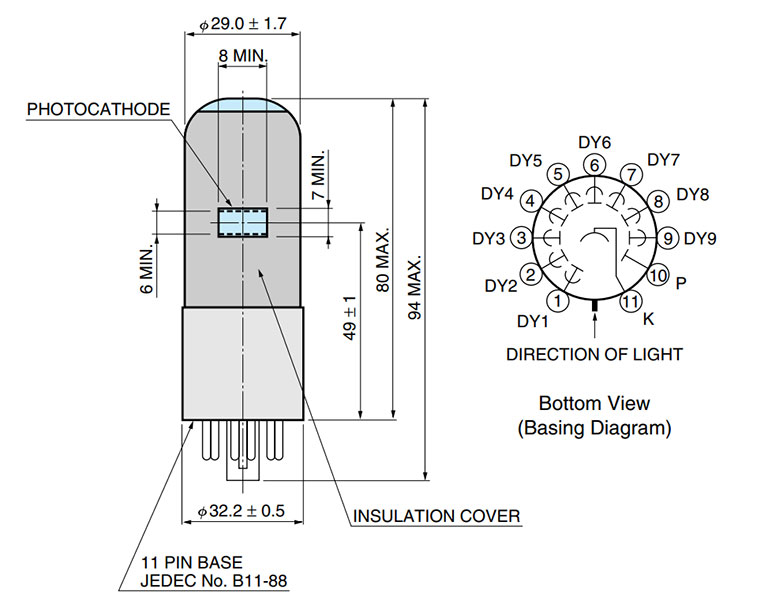 R9110 — габаритный чертеж