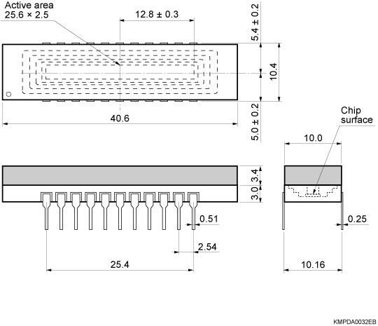 S3901-512FX — габаритный чертеж